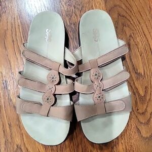Sas leather tri pad sandals